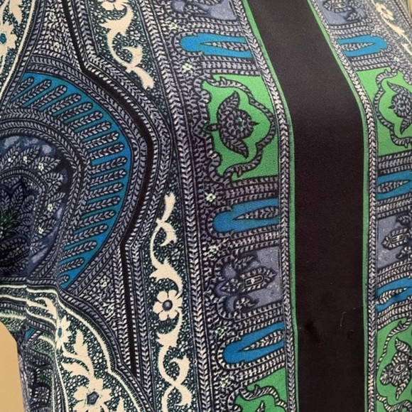 Kut from the Kloth abstract print pullover short sleeve stretch dress size 8 - Picture 7 of 14